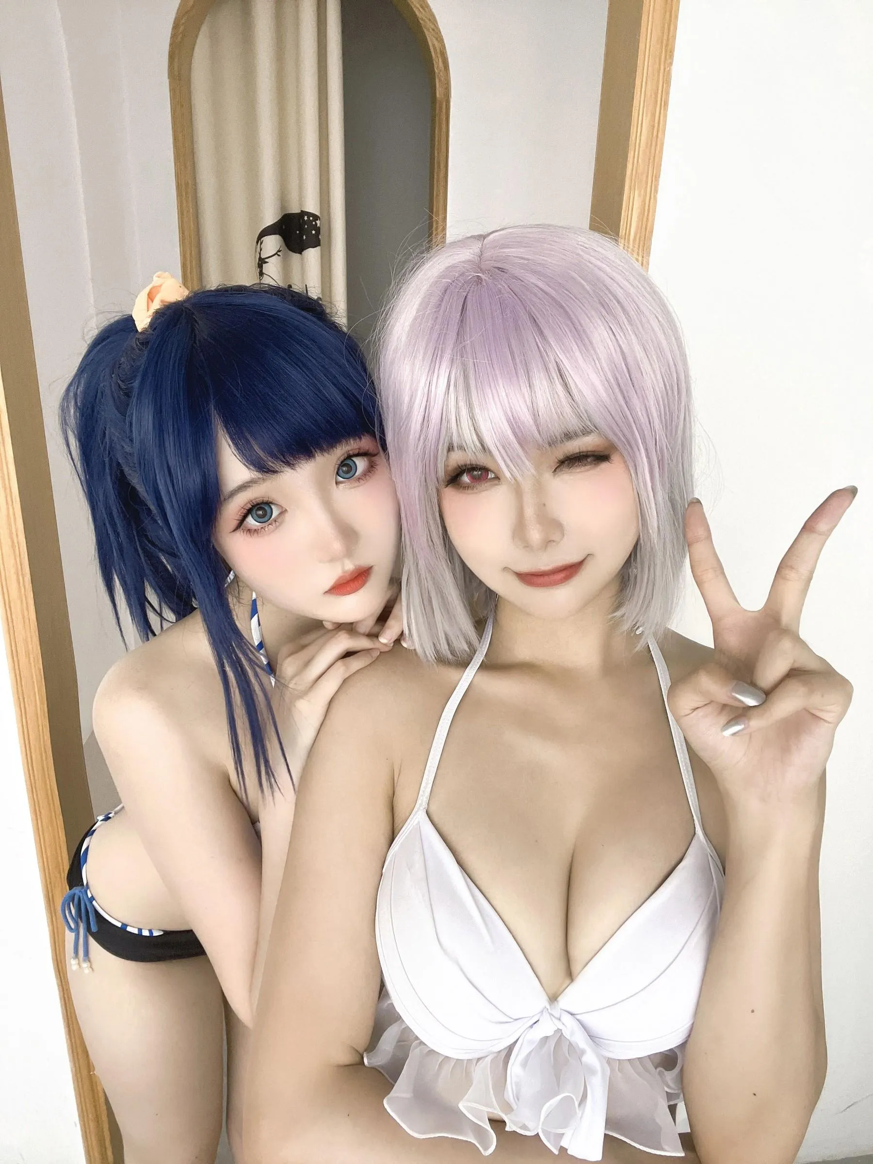 Momoko葵葵 – NO.35 瓜希酱 SSSS.GRIDMAN 宝多六花新条茜 泳装-古利特自拍 [30P]插图4